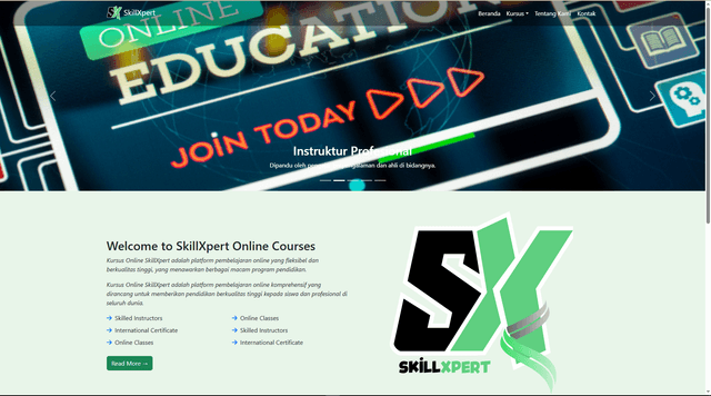 SkillExpert Online Course Website
